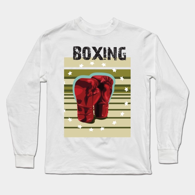 Boxing Long Sleeve T-Shirt by Dojaja